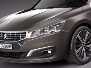 Peugeot 508 SW 2015 3D Model