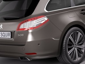 Peugeot 508 SW 2015 3D Model