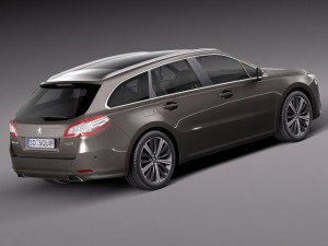 Peugeot 508 SW 2015 3D Model