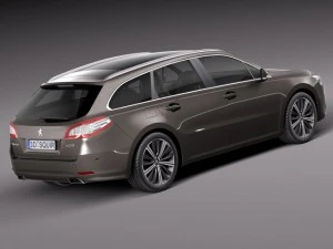 Peugeot 508 SW 2015 3D Model