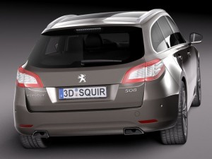 Peugeot 508 SW 2015 3D Model