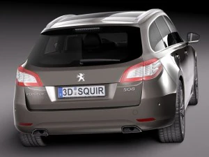 Peugeot 508 SW 2015 3D Model