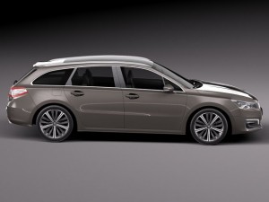Peugeot 508 SW 2015 3D Model
