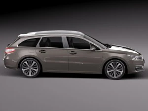 Peugeot 508 SW 2015 3D Model