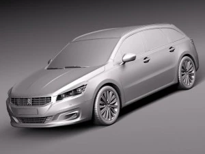 Peugeot 508 SW 2015 3D Model