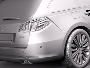 Peugeot 508 SW 2015 3D Model