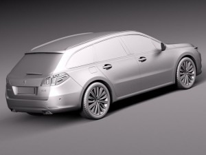 Peugeot 508 SW 2015 3D Model