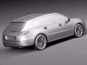 Peugeot 508 SW 2015 3D Model