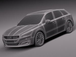 Peugeot 508 SW 2015 3D Model