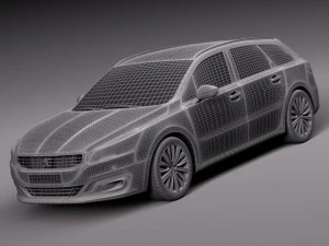 Peugeot 508 SW 2015 3D Model