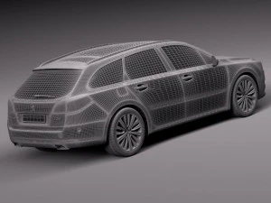 Peugeot 508 SW 2015 3D Model