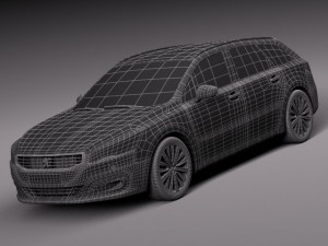 Peugeot 508 SW 2015 3D Model