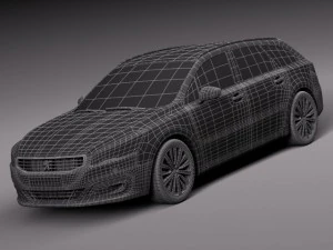 Peugeot 508 SW 2015 3D Model