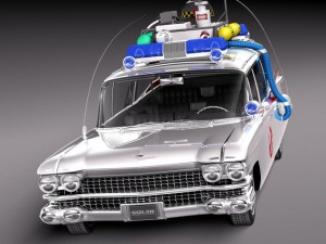 Cadillac Ecto1 Ghostbusters 1959 3D Model