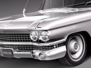 Cadillac Ecto1 Ghostbusters 1959 3D Model