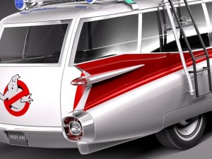 Cadillac Ecto1 Ghostbusters 1959 3D Model