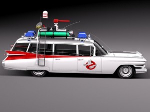 Cadillac Ecto1 Ghostbusters 1959 3D Model