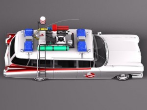 Cadillac Ecto1 Ghostbusters 1959 3D Model