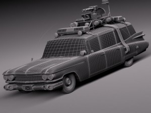 Cadillac Ecto1 Ghostbusters 1959 3D Model