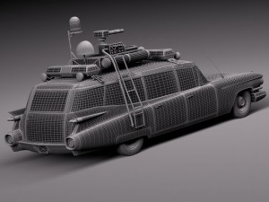 Cadillac Ecto1 Ghostbusters 1959 3D Model