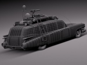 Cadillac Ecto1 Ghostbusters 1959 3D Model