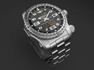 Reloj Breitling Emergency II para hombre Modelo 3D