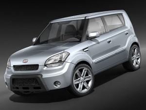 Kia Soul 2009 3D Model