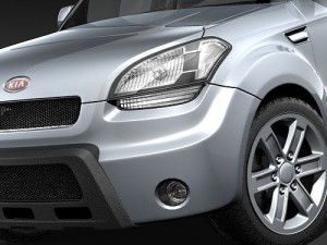 Kia Soul 2009 3D Model