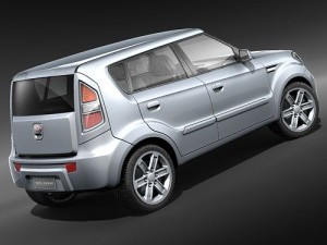 Kia Soul 2009 3D Model