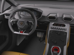Huracan 2015 Italian Police Car 3D Model