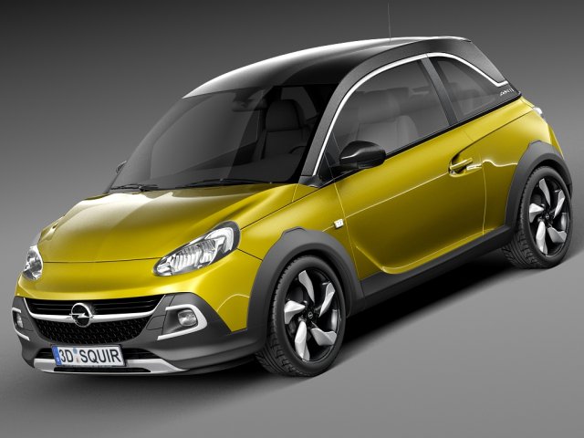 Opel Adam Rocks 2015 3D Model .c4d .max .obj .3ds .fbx .stl .blend 