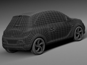 Opel Adam Rocks 2015 3D Model