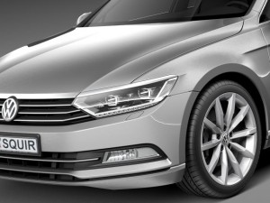 Volkswagen Passat B8 2015 Modelo 3D