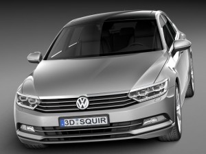 Volkswagen Passat B8 2015 Modelo 3D