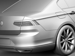 Volkswagen Passat B8 2015 Modelo 3D