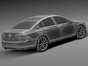 Volkswagen Passat B8 2015 Modelo 3D