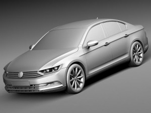 Volkswagen Passat B8 2015 Modelo 3D