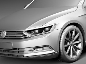 Volkswagen Passat B8 2015 Modelo 3D