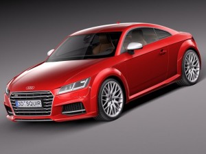Audi TTS Coupe 2015 3D Model