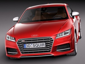 Audi TTS Coupe 2015 3Dモデル