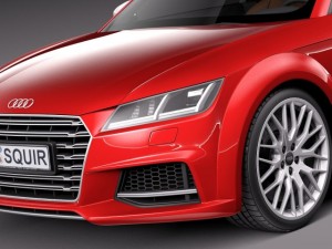 Audi TTS Coupe 2015 3Dモデル