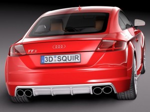 Audi TTS Coupe 2015 3Dモデル