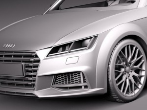 Audi TTS Coupe 2015 3Dモデル