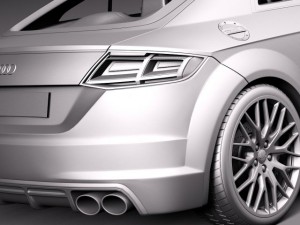 Audi TTS Coupe 2015 3Dモデル