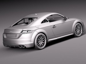 Audi TTS Coupe 2015 3Dモデル