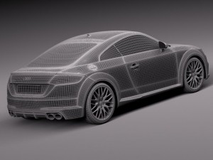 Audi TTS Coupe 2015 3Dモデル