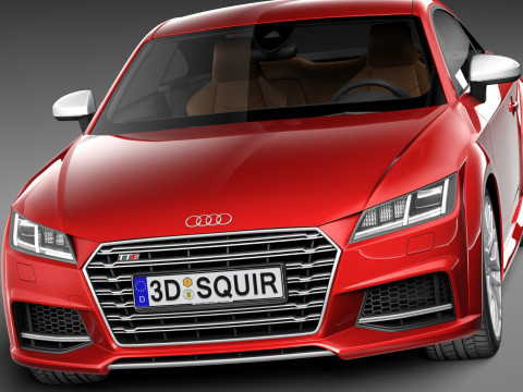 Audi TTS Coupe 2015 Modelo 3D