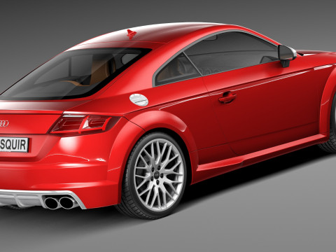 Audi TTS Coupe 2015 Modelo 3D