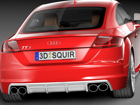 Audi TTS Coupe 2015 Modelo 3D