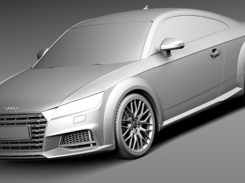 Audi TTS Coupe 2015 Modelo 3D